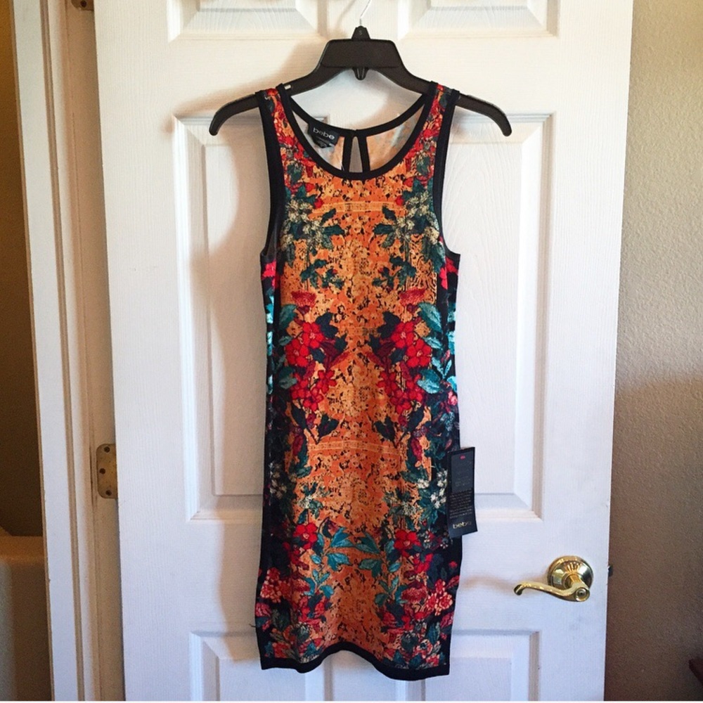 New With Tags: Bebe Floral Mini Dress